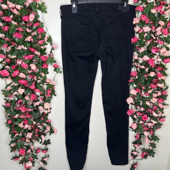 Adriano Goldschmied Black Denim The Prima Jeans Cigarette Leg Denim Women’s 29R - Picture 6 of 16